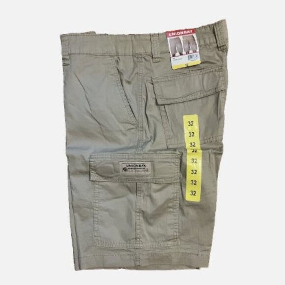 NEW UNIONBAY Men's Relaxed Fit Flex Waist Cargo Short - Tan Sz 32 - Picture 1 of 6
